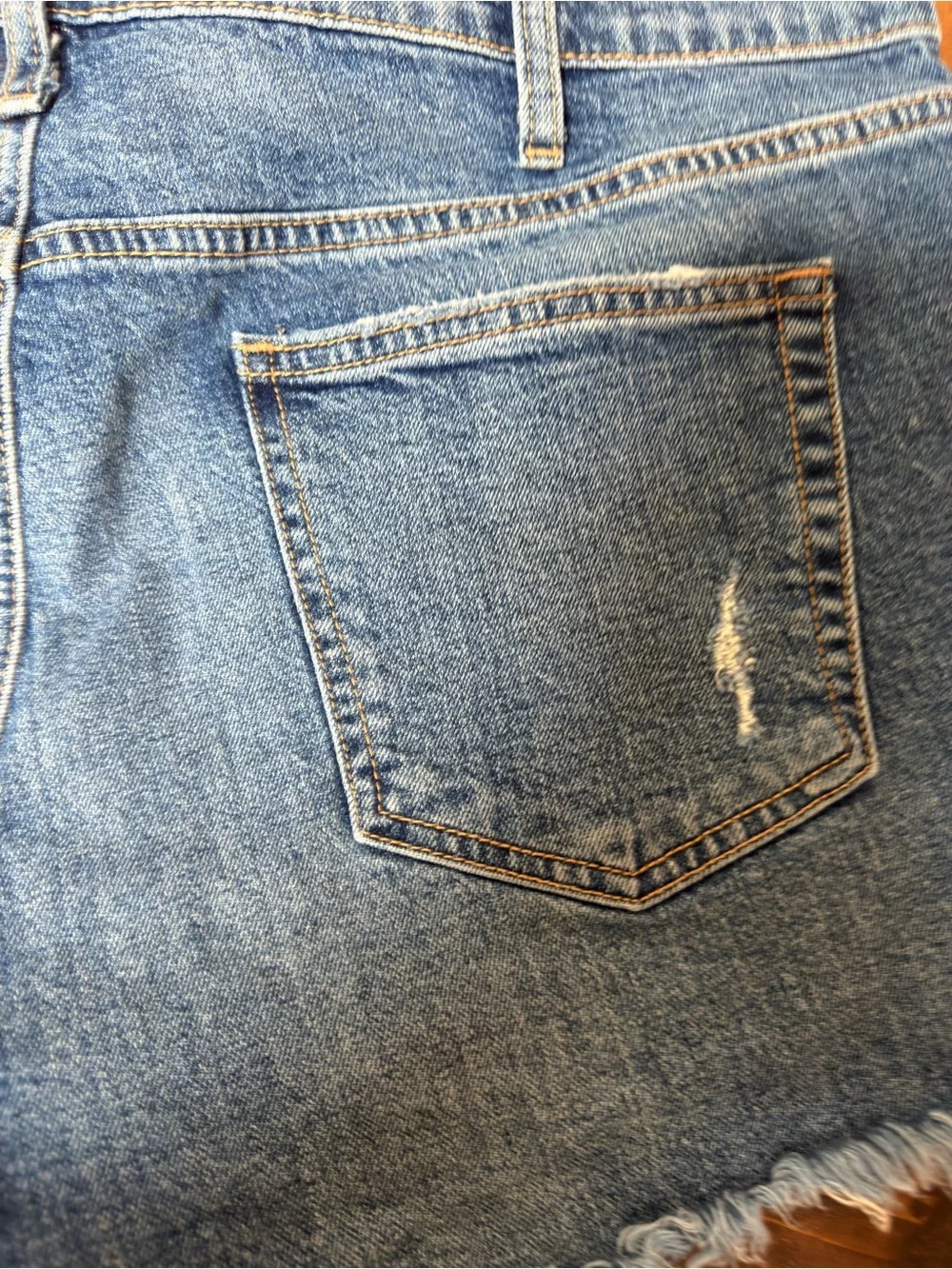Silver Jeans Co. Distressed Medium Wash Cutoff Denim Shorts